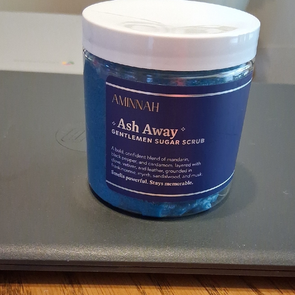 Ash Away Gentlemen Sugar Scrub — Blue